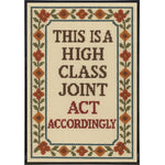 This is a High Class Joint Poster Print - The Original Underground