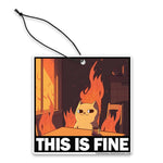 This Is Fine Cat Air Freshener - The Original Underground