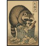 Trash Panda Japanese Ukiyo - e Original Poster Print - The Original Underground