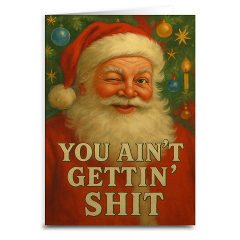 You Ain't Getting Sh - t Christmas Card - The Original Underground