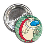Stimpy "Ren and Stimpy" Button - Shady Front