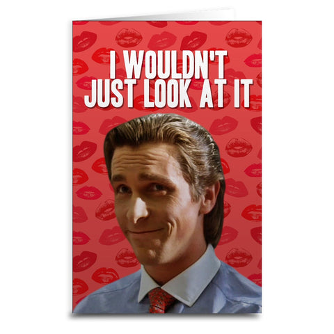 American Psycho "Don't Just Look" Card - The Original Underground