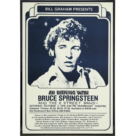 An Evening with Bruce Springsteen Poster Print - The Original Underground