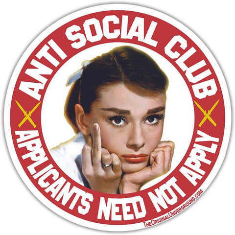 Anti Social Club Sticker - The Original Underground