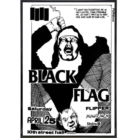 Black Flag Show Poster Print - The Original Underground