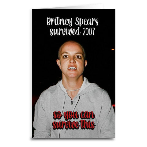 Britney Spears Survived Card - The Original Underground