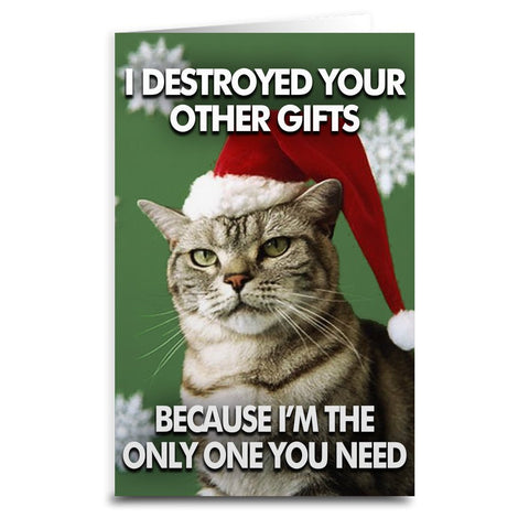 Cat Destroyed the Gifts Card - The Original Underground