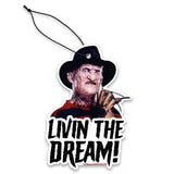 Freddy Krueger "Living the Dream" Air Freshener - The Original Underground