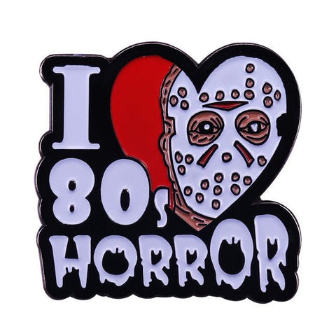 I Love 80's Horror Enamel Pin - The Original Underground
