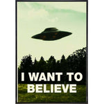 I Want To Believe Poster Print - The Original Underground