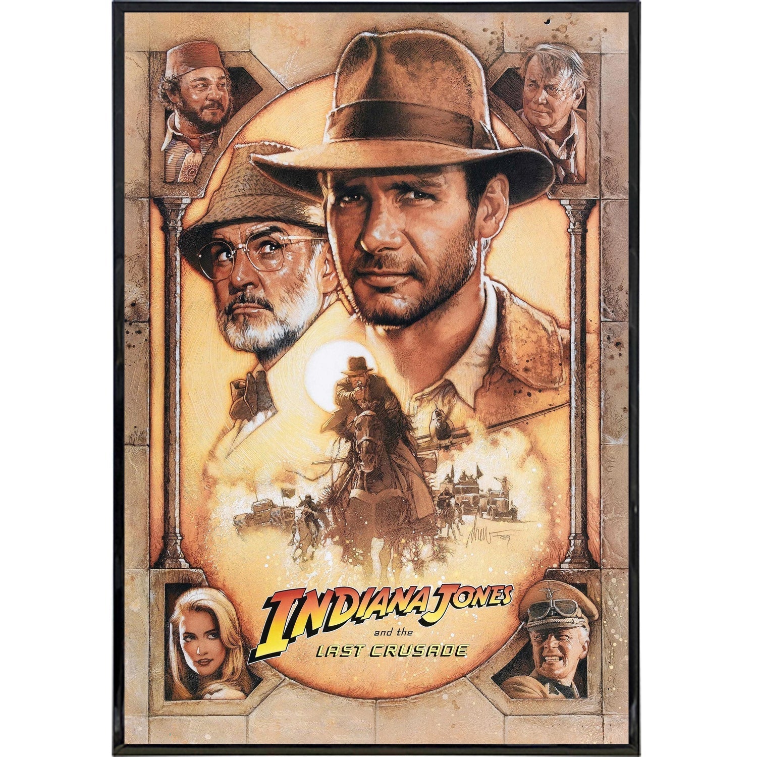 Uden tvivl Nominering Transcend Indiana Jones and the Last Crusade Film Poster Print | The Original  Underground