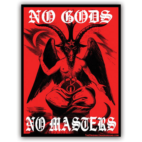 No Gods No Masters Sticker - The Original Underground