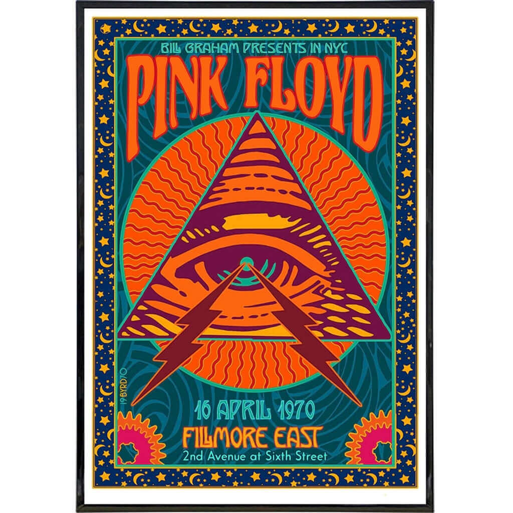 håndbevægelse byld Modstander Pink Floyd 1970 Fillmore Show Poster Print | The Original Underground