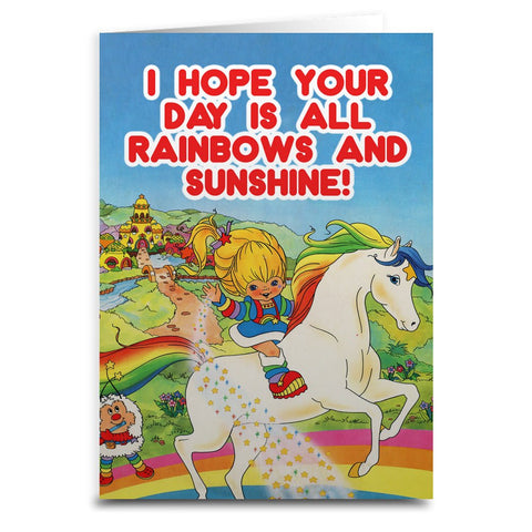 Rainbow Brite "I Hope Your Day Is All Rainbows" Card - The Original Underground
