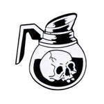 Skull in Coffee Pot Enamel Pin - The Original Underground