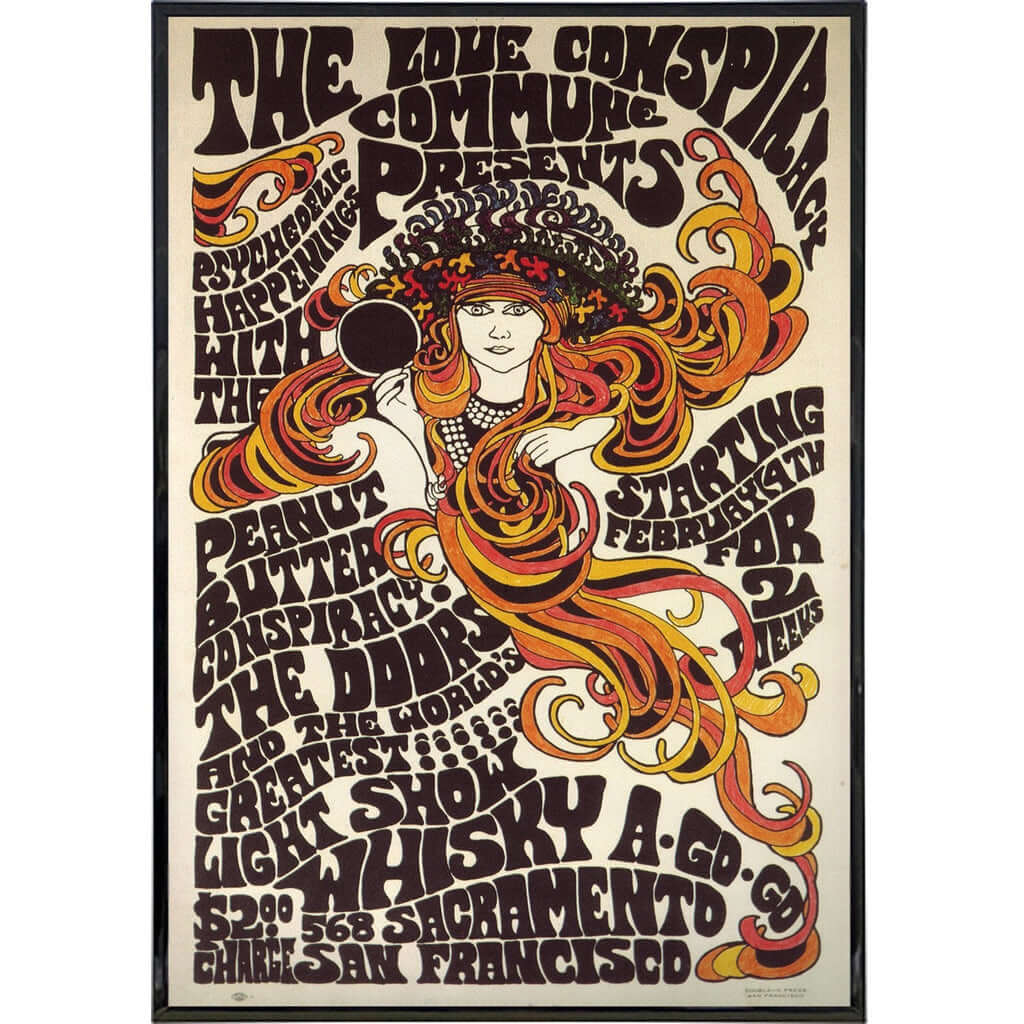 snor Waarneembaar Huidige The Doors "Whiskey a Go Go" 1967 Show Poster Print - The Original  Underground
